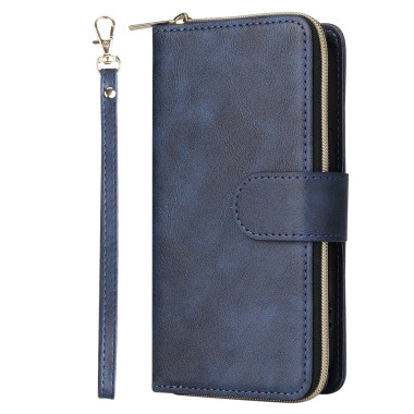 Housse iPhone 13 mini Portefeuille Fermeture Éclair Anti-Chocs