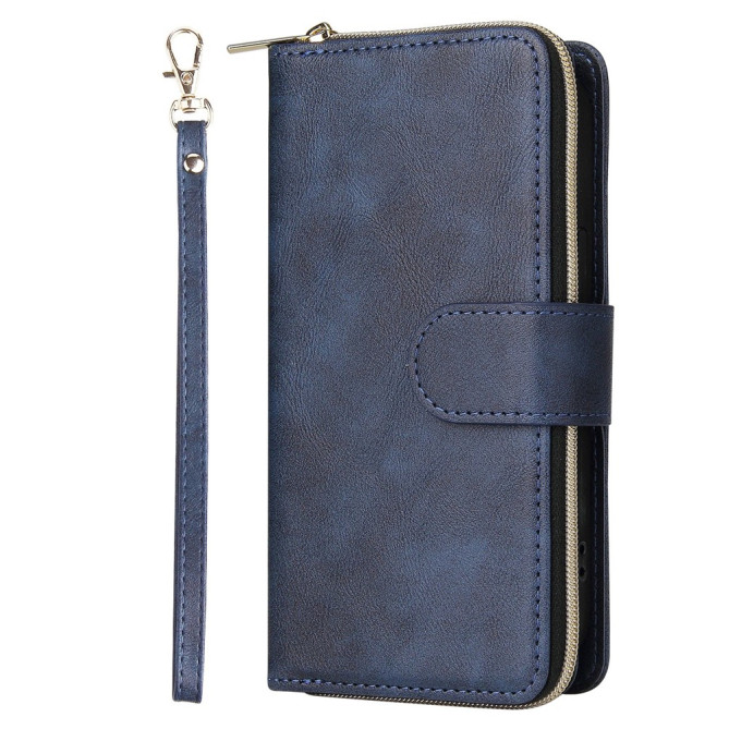 Housse iPhone 13 mini Portefeuille Fermeture Éclair Anti-Chocs
