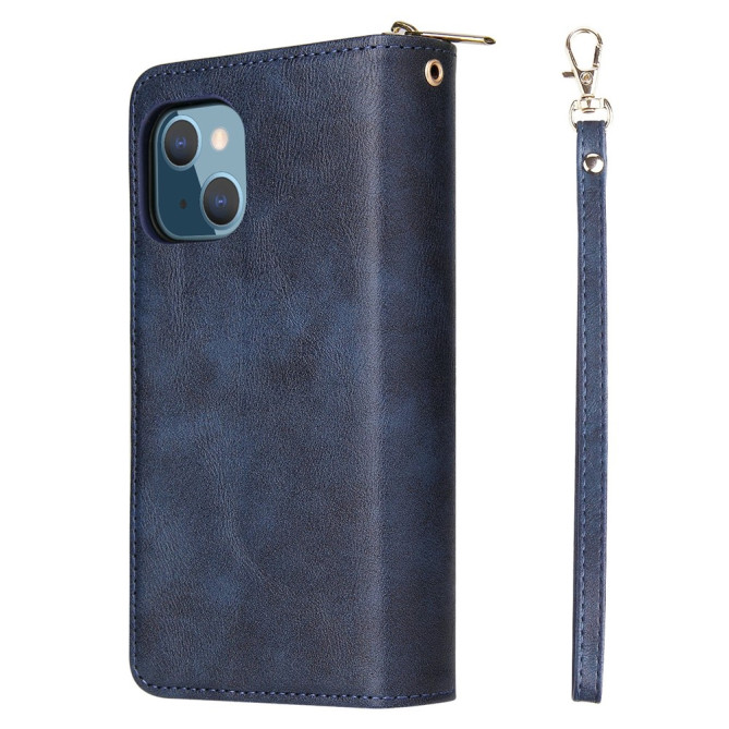 Housse iPhone 13 mini Portefeuille Fermeture Éclair Anti-Chocs