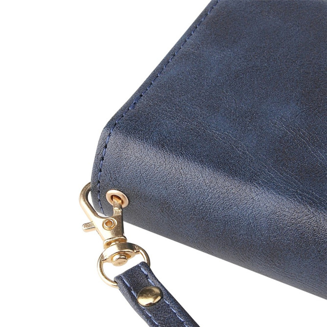 Housse iPhone 13 mini Portefeuille Fermeture Éclair Anti-Chocs