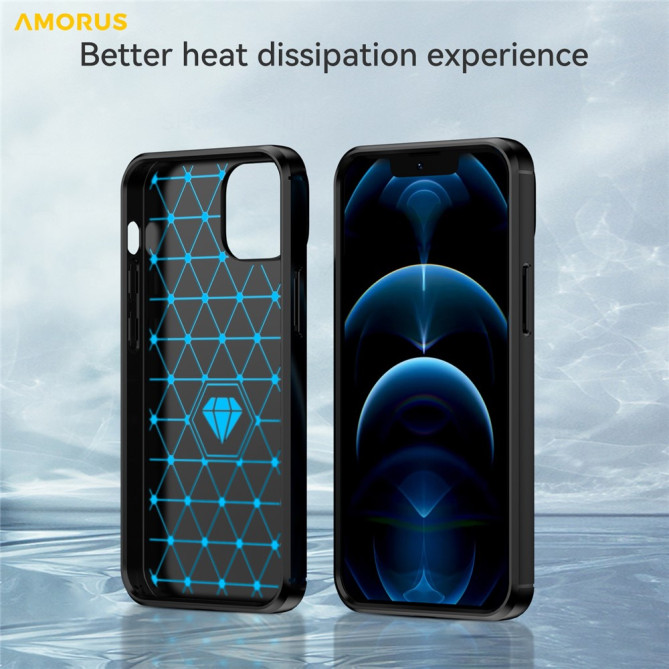 Coque iPhone 13 mini Fibre de Carbone Brossée Modèle 4
