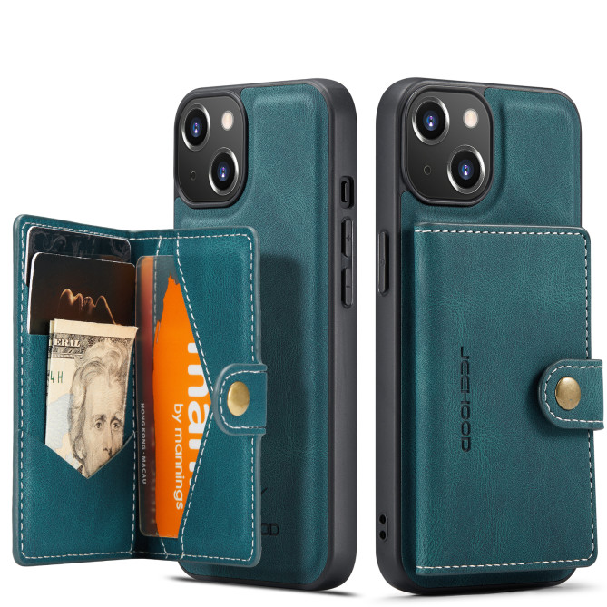 Coque iPhone 13 mini JEEHOOD Portefeuille Rétro