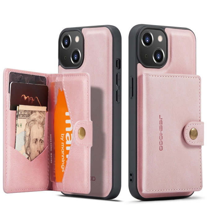 Coque iPhone 13 mini JEEHOOD Portefeuille Rétro