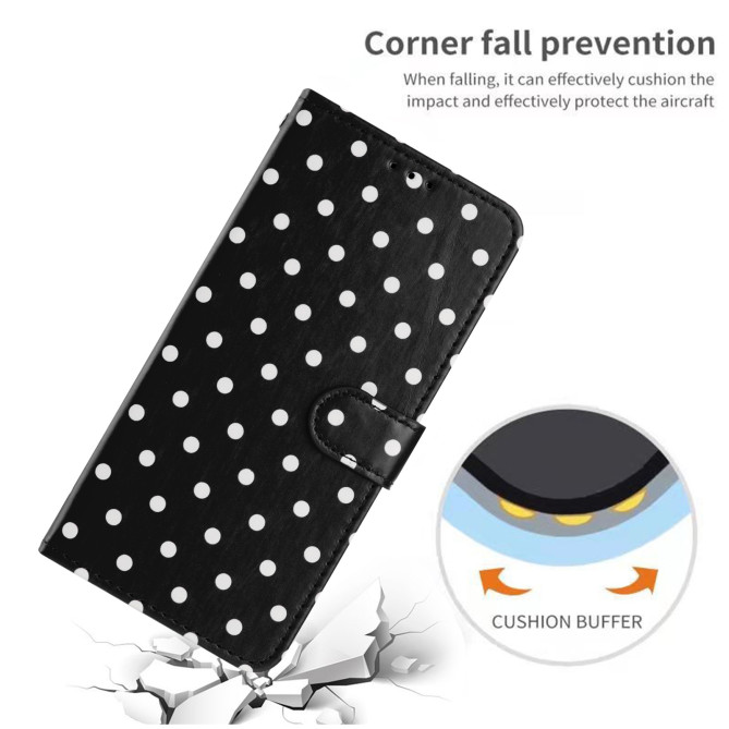 Housse iPhone 13 mini Pois Portefeuille Support