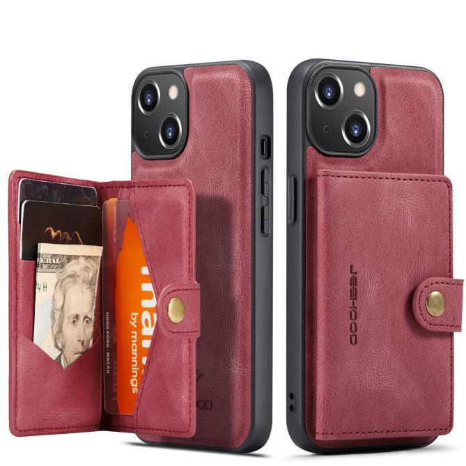 Coque iPhone 13 mini JEEHOOD Portefeuille Rétro