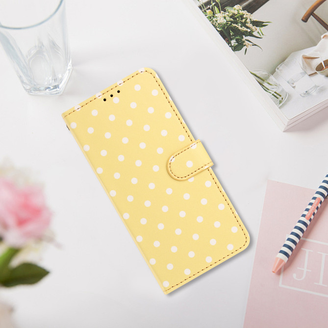 Housse iPhone 13 mini Pois Portefeuille Support