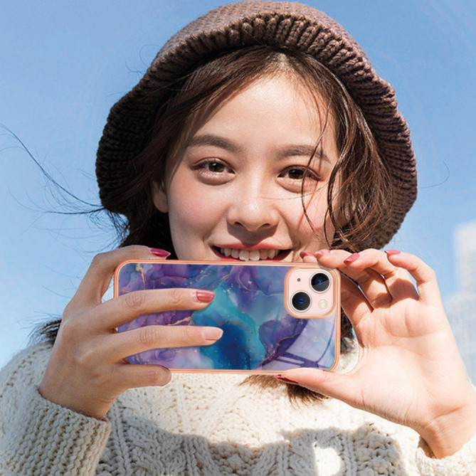 Coque iPhone 13 mini YB Marbre