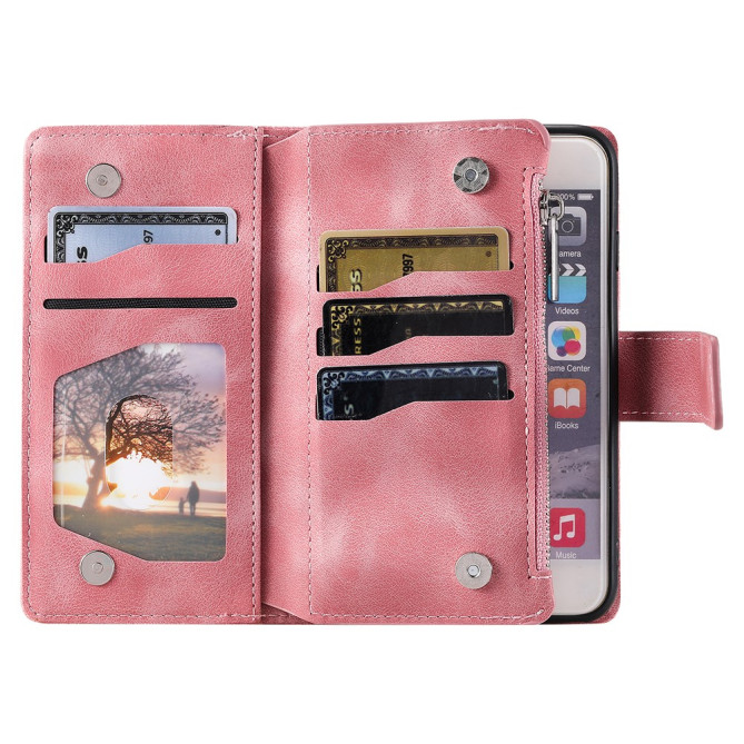 Housse iPhone 13 mini Mandala Floral Portefeuille Support Modèle 3