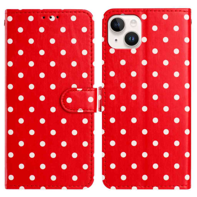 Housse iPhone 13 mini Pois Portefeuille Support