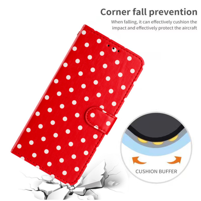 Housse iPhone 13 mini Pois Portefeuille Support