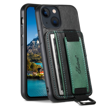 Housse iPhone 13 mini SUTENI Portefeuille Support