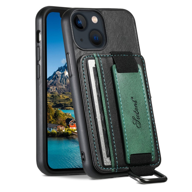 Housse iPhone 13 mini SUTENI Portefeuille Support