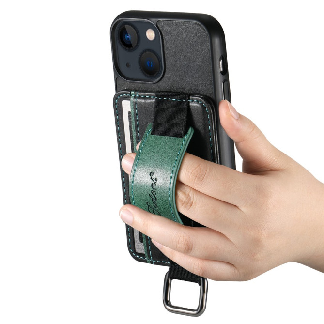 Housse iPhone 13 mini SUTENI Portefeuille Support