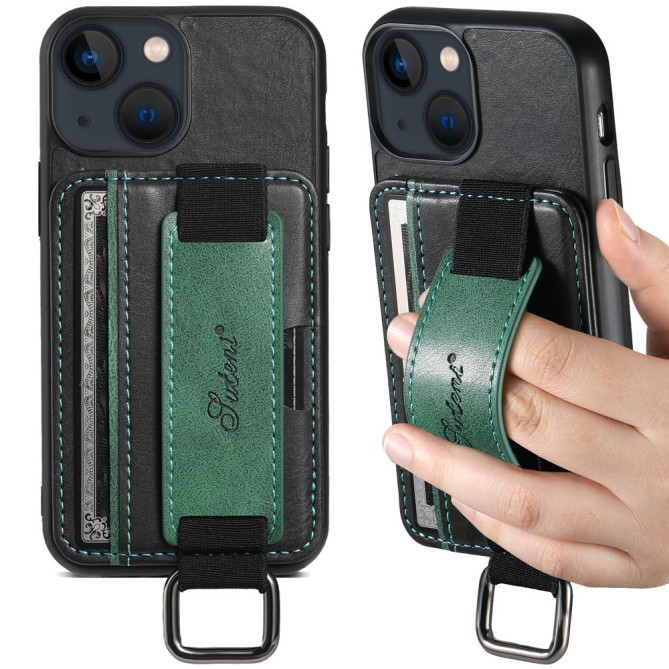 Housse iPhone 13 mini SUTENI Portefeuille Support