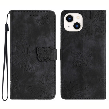 Housse iPhone 13 mini Papillon Portefeuille Support Modèle 2
