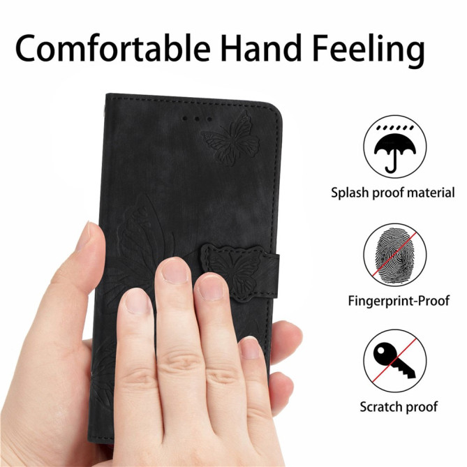 Housse iPhone 13 mini Papillon Portefeuille Support Modèle 2