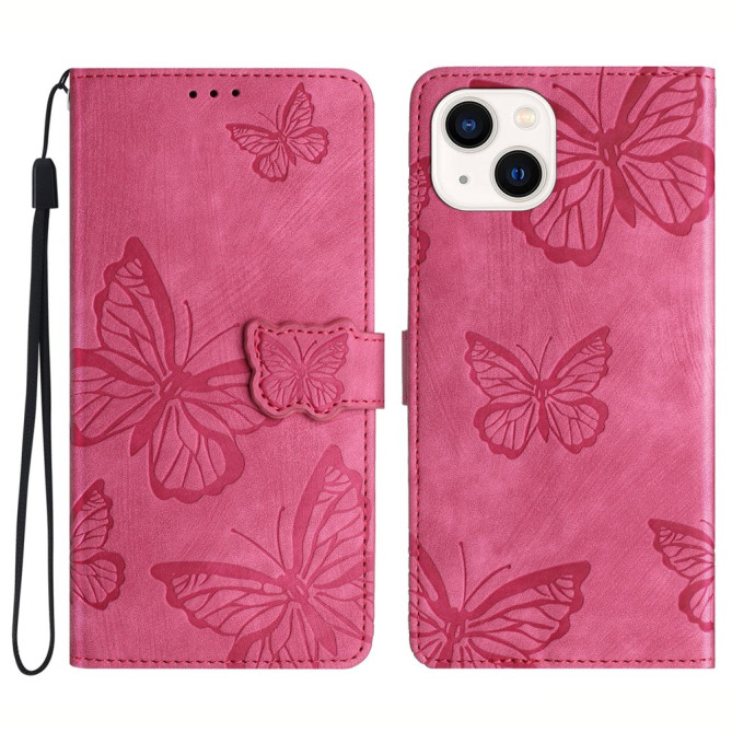 Housse iPhone 13 mini Papillon Portefeuille Support Modèle 2