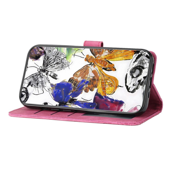 Housse iPhone 13 mini Papillon Portefeuille Support Modèle 2