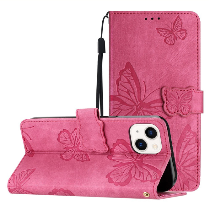 Housse iPhone 13 mini Papillon Portefeuille Support Modèle 2