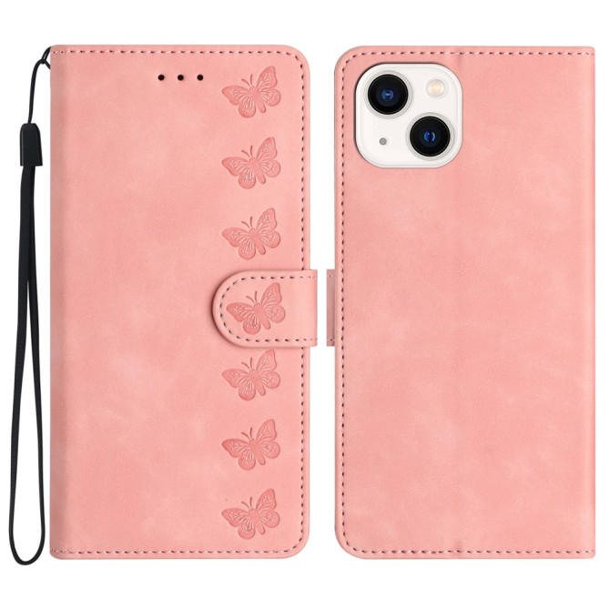 Housse iPhone 13 mini Papillon Portefeuille Support Modèle 3
