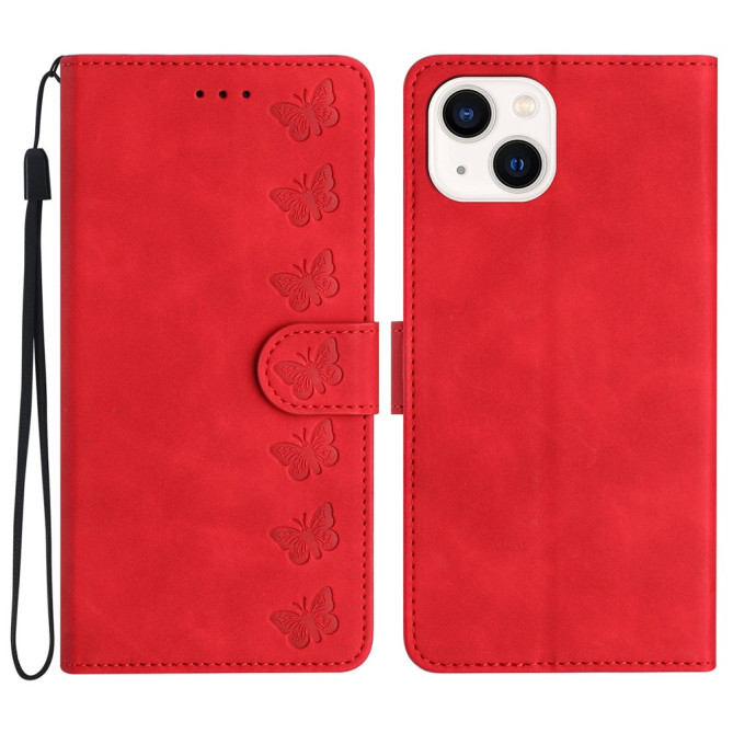 Housse iPhone 13 mini Papillon Portefeuille Support Modèle 3