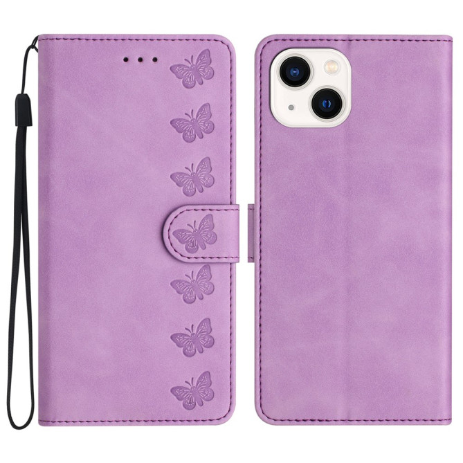 Housse iPhone 13 mini Papillon Portefeuille Support Modèle 3