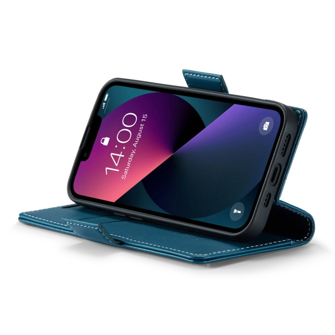 Housse iPhone 13 mini CASEME Portefeuille RFID Litchi