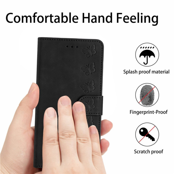 Housse iPhone 13 mini Papillon Portefeuille Support Modèle 3