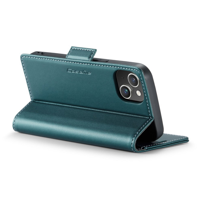 Housse iPhone 13 mini CASEME Portefeuille RFID Litchi