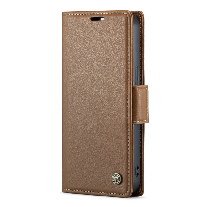 Housse iPhone 13 mini CASEME Portefeuille RFID Litchi