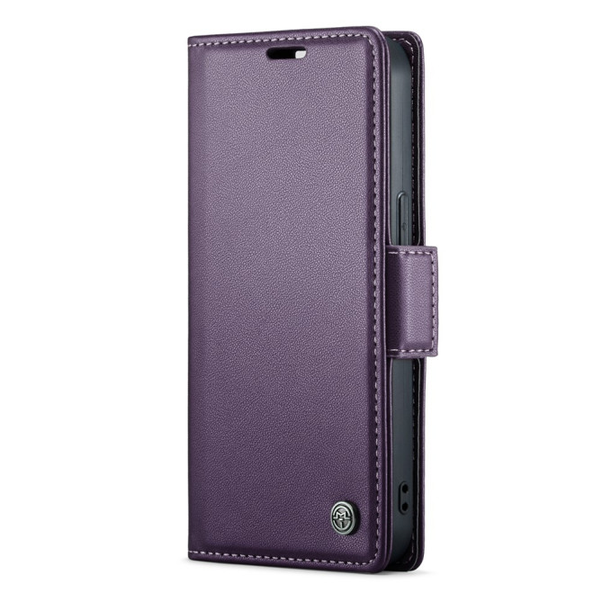 Housse iPhone 13 mini CASEME Portefeuille RFID Litchi