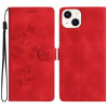 Housse iPhone 13 mini Fleurs Portefeuille Support Modèle 4