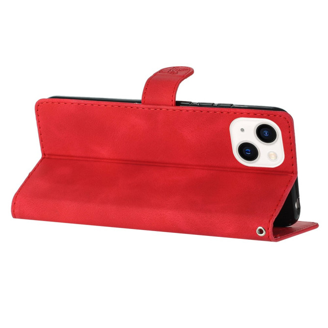 Housse iPhone 13 mini Fleurs Portefeuille Support Modèle 4