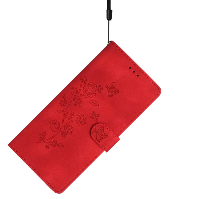 Housse iPhone 13 mini Fleurs Portefeuille Support Modèle 4
