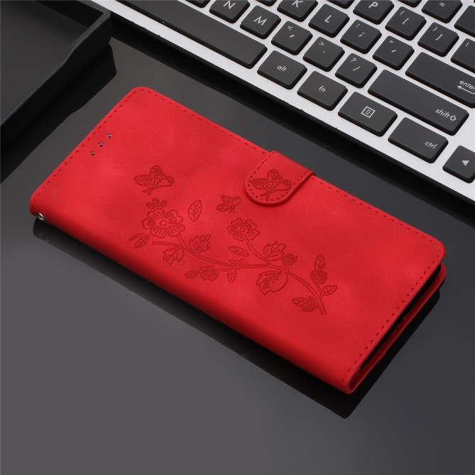 Housse iPhone 13 mini Fleurs Portefeuille Support Modèle 4