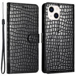 Housse iPhone 13 mini Portefeuille Support Crocodile