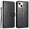 Housse iPhone 13 mini Portefeuille Support Crocodile