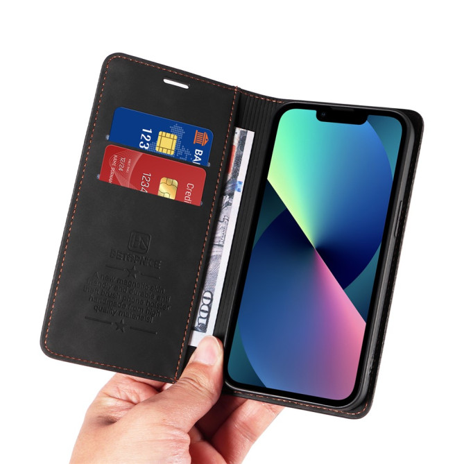 Housse iPhone 13 mini BETOPNICE Portefeuille RFID