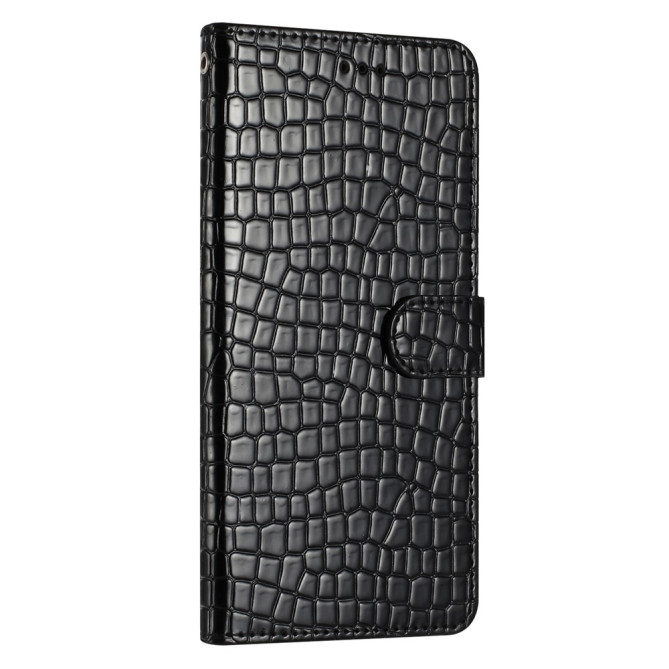 Housse iPhone 13 mini Portefeuille Support Crocodile