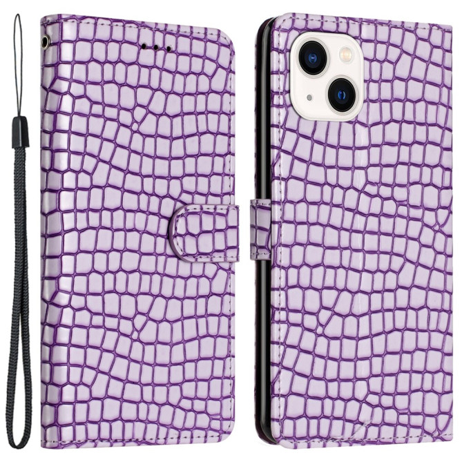 Housse iPhone 13 mini Portefeuille Support Crocodile
