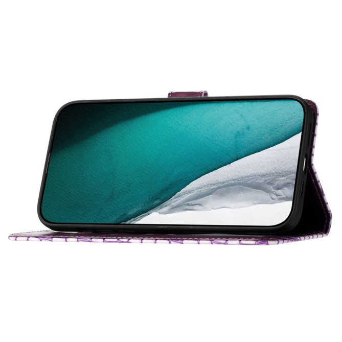 Housse iPhone 13 mini Portefeuille Support Crocodile