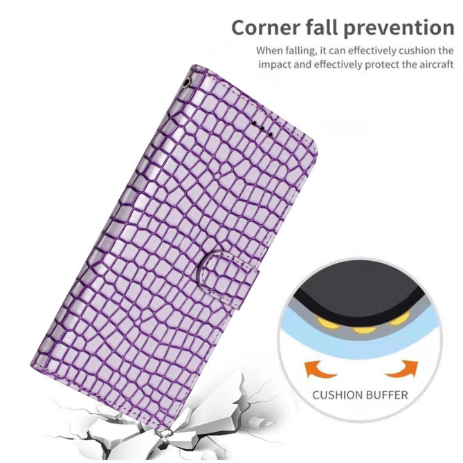 Housse iPhone 13 mini Portefeuille Support Crocodile