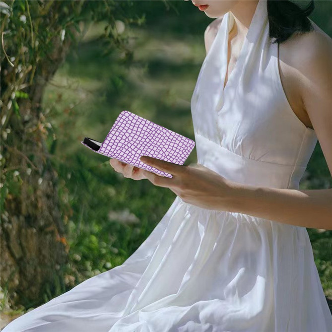 Housse iPhone 13 mini Portefeuille Support Crocodile