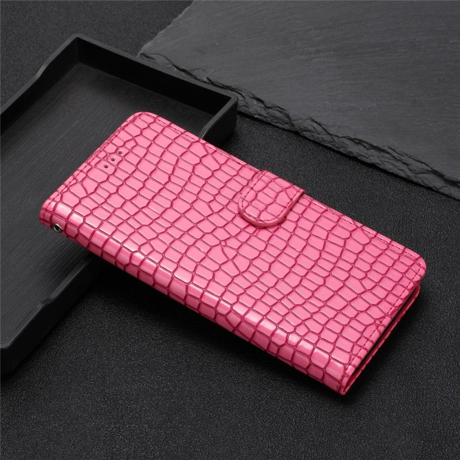 Housse iPhone 13 mini Portefeuille Support Crocodile