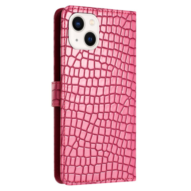 Housse iPhone 13 mini Portefeuille Support Crocodile