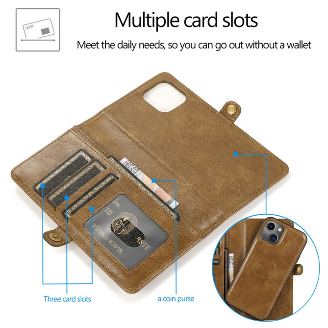 Housse iPhone 13 mini Portefeuille Détachable Modèle 2