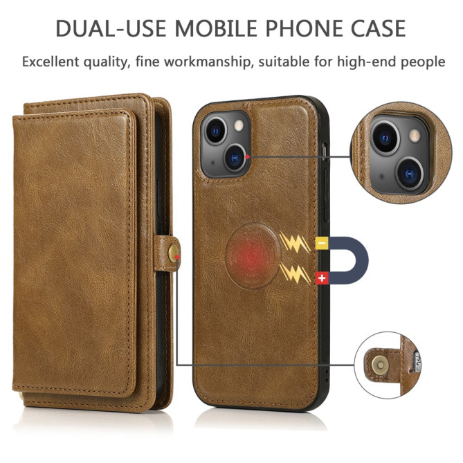 Housse iPhone 13 mini Portefeuille Détachable Modèle 2