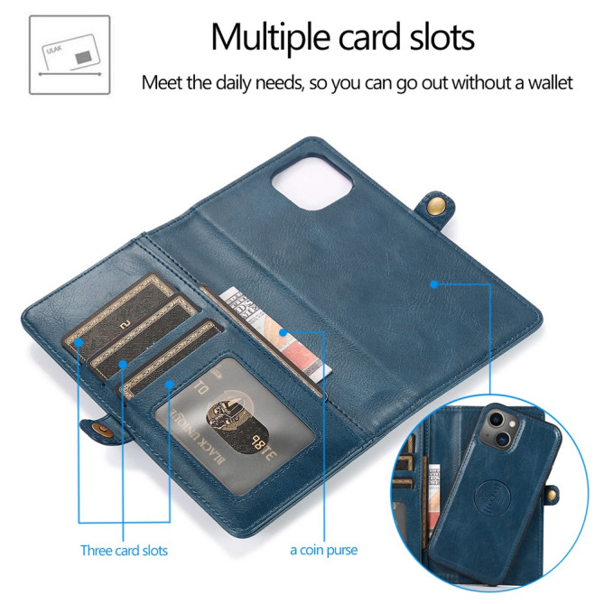 Housse iPhone 13 mini Portefeuille Détachable Modèle 2