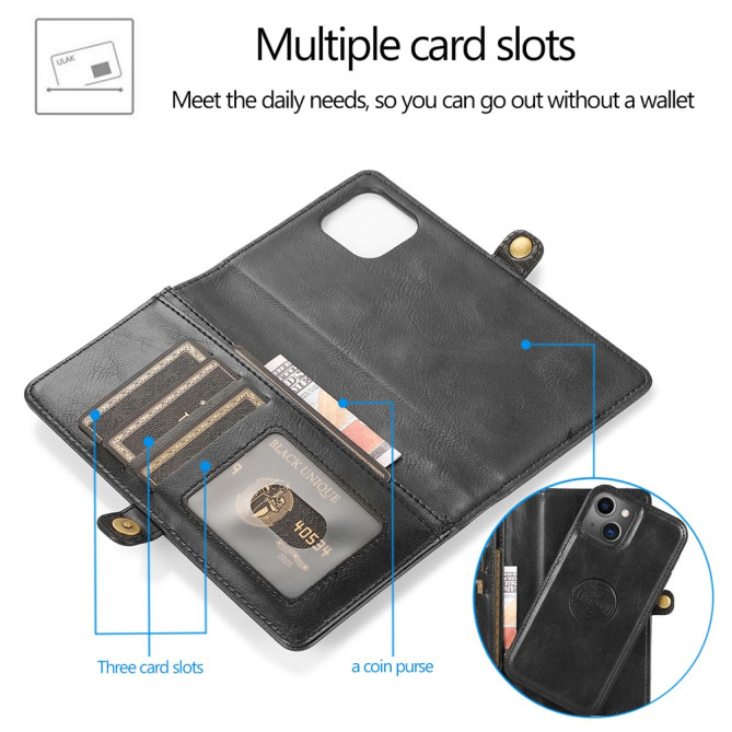 Housse iPhone 13 mini Portefeuille Détachable Modèle 2