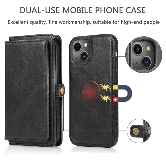 Housse iPhone 13 mini Portefeuille Détachable Modèle 2